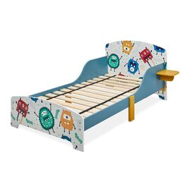 Relaxdays Kids' Bed - Little Monsters with Storage