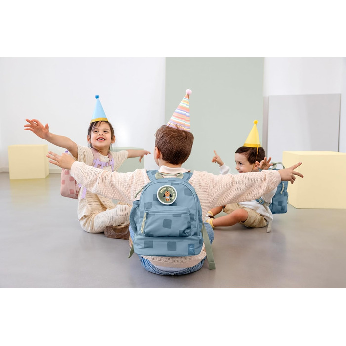 Дитячий рюкзак LÄSSIG з нагрудним ременем, 6,5L, від 3 років (Блакитний)