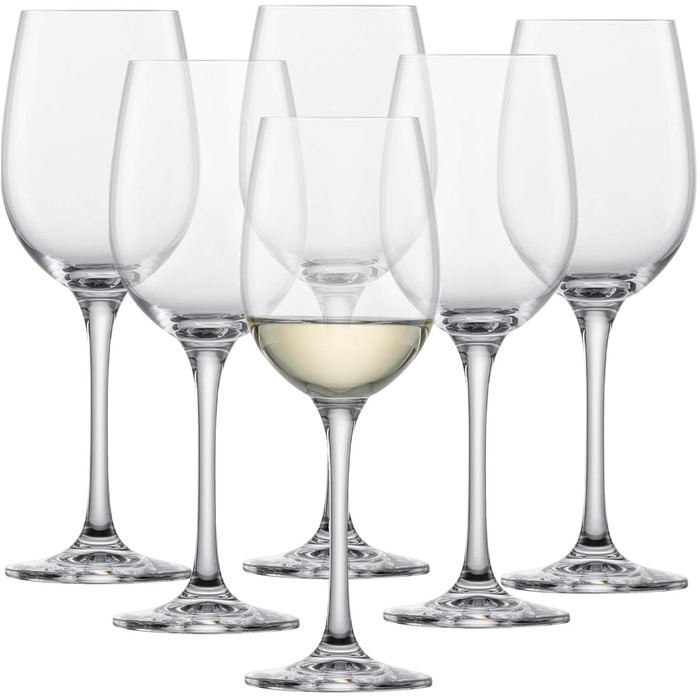 Склянка для білого вина Schott Zwiesel Classico (набір 6 шт.), німецька якість, Tritan-кришталь, придатна для миття в посудомийній машині