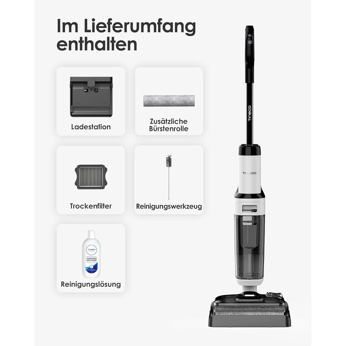 Бездротовий пилосос Tineco S5 Combo: ідеальний для шерсті тварин та липких забруднень, з інтелектом та LED-дисплеєм