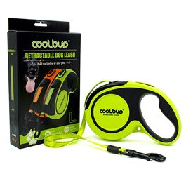 Висувна поводок для собак, 4.6 м, для собак маленьких, середніх та великих порід (до 110 кг), міцний поводок з блокуванням та гальмом, великий, зелений