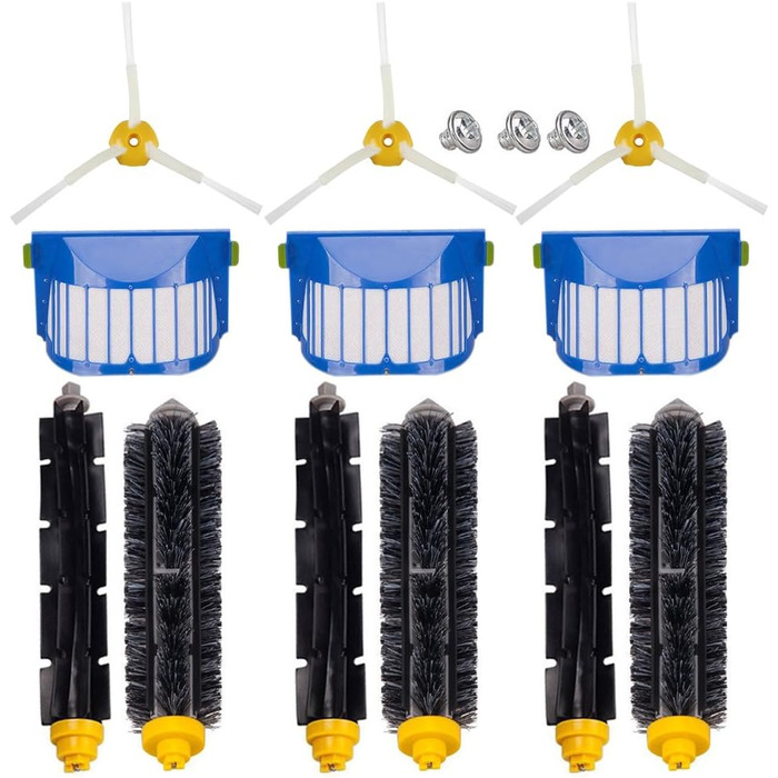 Набір аксесуарів для пилососів iRobot Roomba 600, 620, 630, 650, 660, 770, 780, 790: щітки, фільтри, насадки