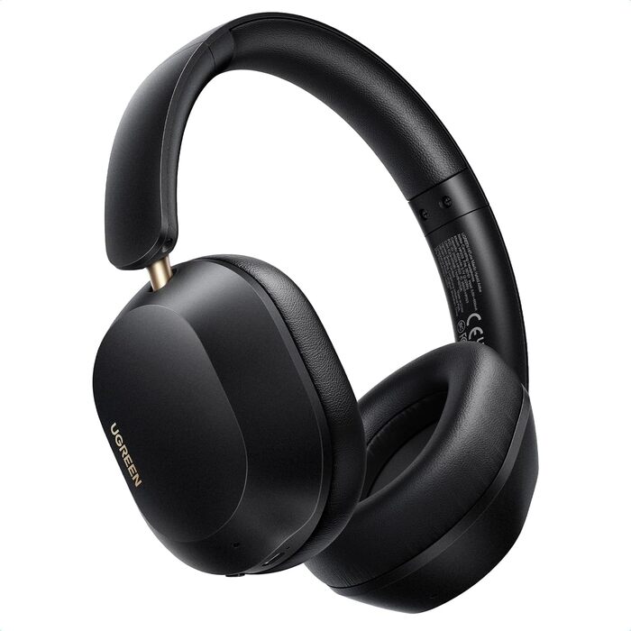 Навушники UGREEN HiTune Max5c Over-Ear з активним шумозаглушенням, Hi-Res Audio, LDAC, Bluetooth 5.4, Spatial Audio, 75 годин роботи, чорний
