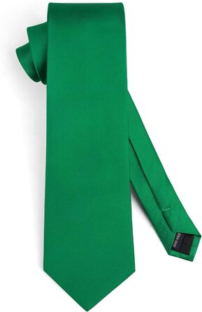 Краватка та нагрудний платок Enlision Solide - однотонні, різні кольори (D2 Зелений 3)