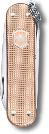 Мультитул Victorinox Classic SD Alox: Швейцарський ніж, 5 функцій, з файлом для нігтів (58 мм, колір персиковий)