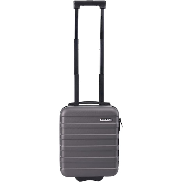 Чемодан ручної об'єму 24 л Cabin Max Anode 40x30x20 см з жорстким корпусом Hardscalen, сірий, 2 колеса