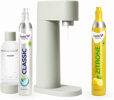 Набір Mysoda Woody: Газований напій з дерева, пластикова пляшка 1л, 2 балончики CO2 (Класик та Лимон)