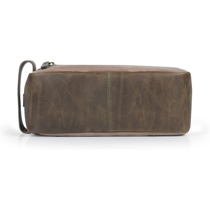 Чоловіча дорожня сумка Londo Echtleder, набір для туалету (Olive)