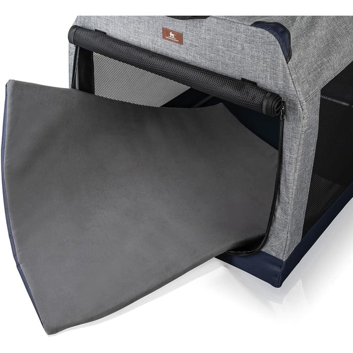 Складана переносна собача будка Knuffelwuff для автомобіля з алюмінієвим каркасом, 76x51x48 см