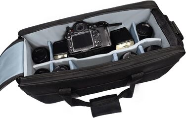 Bodyguard XXXL Camera Bag Jupiter Large Photo and Video Camera Bag with Variable Interior Compartment for 9 Compartments