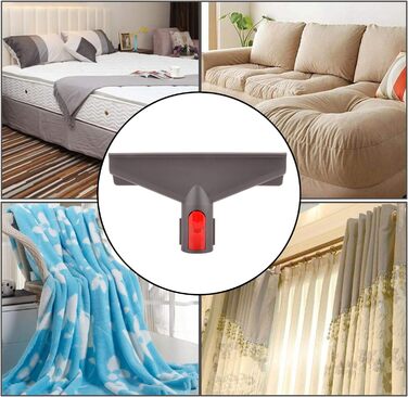 Тримач для насадок пилососа Dyson V7, V8, V10, V11: органайзер для насадок, кріплення без адаптера (E: шланг+щітка+тверда щітка+м'яка щітка)