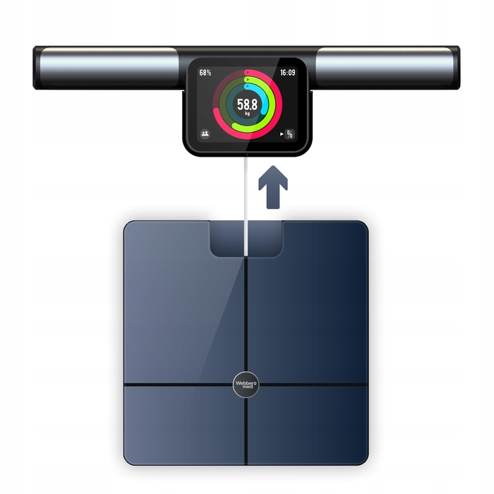 Розумні ваги для ванної кімнати Webber PRO+ Siena PS636C з WiFi