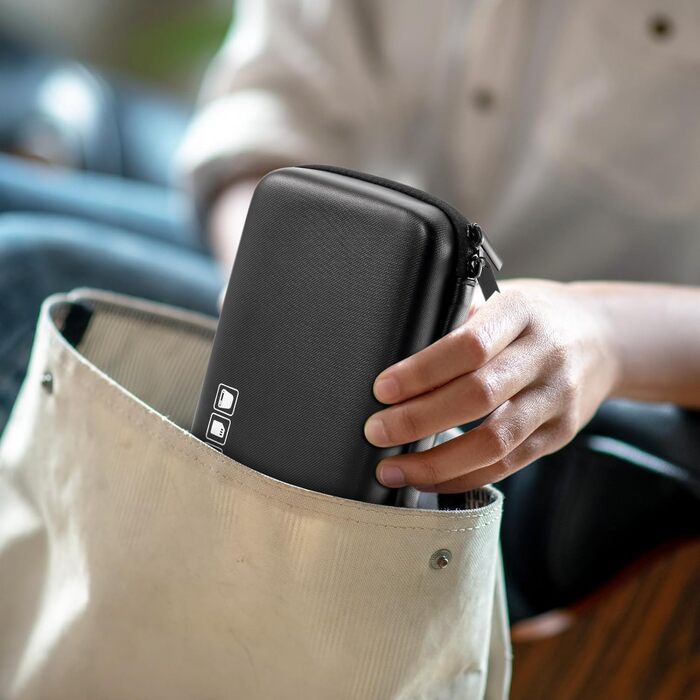 Захисний кейс ProCase для зовнішніх жорстких дисків Canvio Basics, WD Elements, My Passport, Seagate Backup Plus Slim (1/2/3/4TB) - чорний