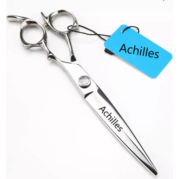 Ножиці для грумінгу собак Achilles Professionelle, 7 дюймів - високоякісний японський сталь, сріблясті