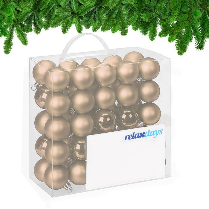 Relaxdays Set of 50 Christmas Baubles