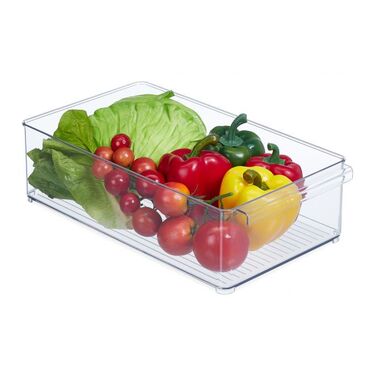 Relaxdays Refrigerator Organizer with Handle