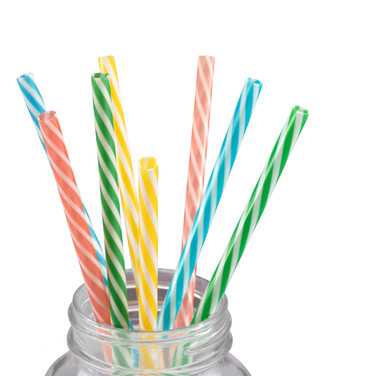 Relaxdays Drinking Glasses with Straws, 8-Piece Set