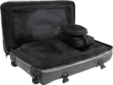 Валіза на колесах normani Reisetasche Reisetrolley 125 л з відділенням для костюмів, темно-сірий/сірий