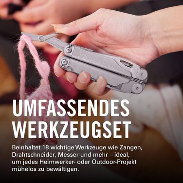 Leatherman Wave+ Мультитул - 18-в-1: мультиінструмент з нержавіючої сталі, з лезами, щипцями та кусачками - аксесуари для кемпінгу, Special Edition, сірий