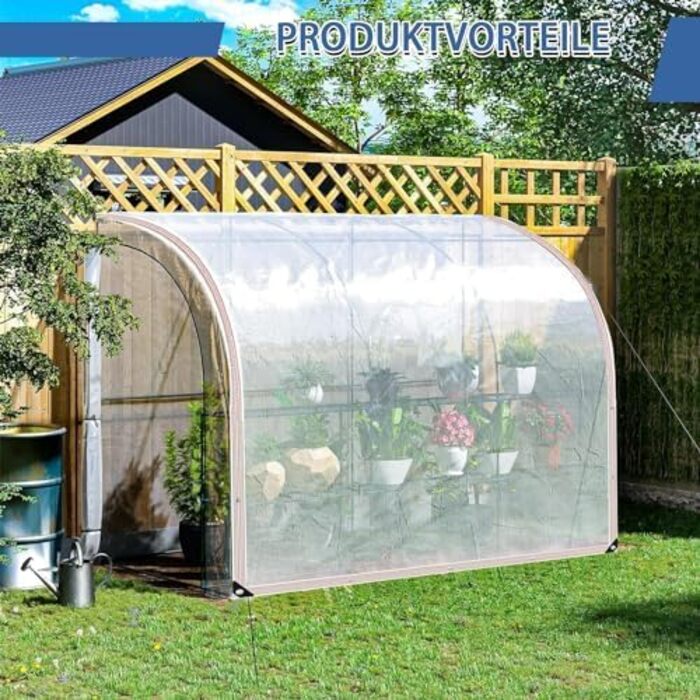 Waterproof Tarp with Grommets - Transparent Sheet, Clear Tarp for Outdoor Use, Plants, Greenhouse, Garden Furniture, Pet Hutch, Roof (3x1m)