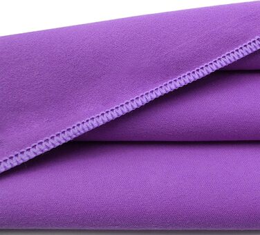 Набір рушників Leeyunbee з мікрофібри (2 шт.) - 160x80 см + 80x40 см, швидковисихаючі, для спорту, подорожей, пляжу (фіолетовий)