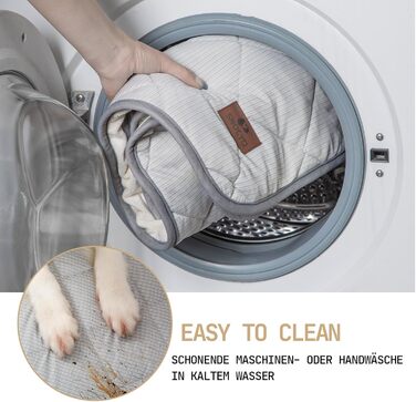 Килимок для собак та котів, ультрам'який, водонепроникний, 75x60 см, миючий, двосторонній (охолоджуючий та зігріваючий) для цілорічного комфорту, сірий та білий