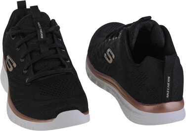 Кросівки Skechers Graceful Get Connected для жінок (38.5 EU, чорний/золотий)
