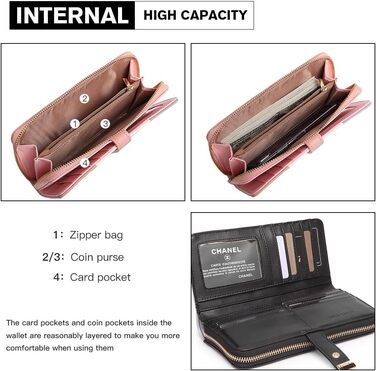 Сумка жіноча Miss Lulu середнього розміру з PU шкіри, рожево-сіра, з плечовим ременем для офісу, школи, подорожей та покупок