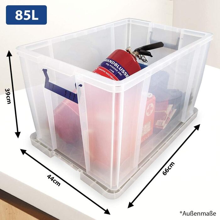Пластикова коробка для зберігання з кришкою BANKERS BOX ProStore, 85 л, 30x58x38,5 см