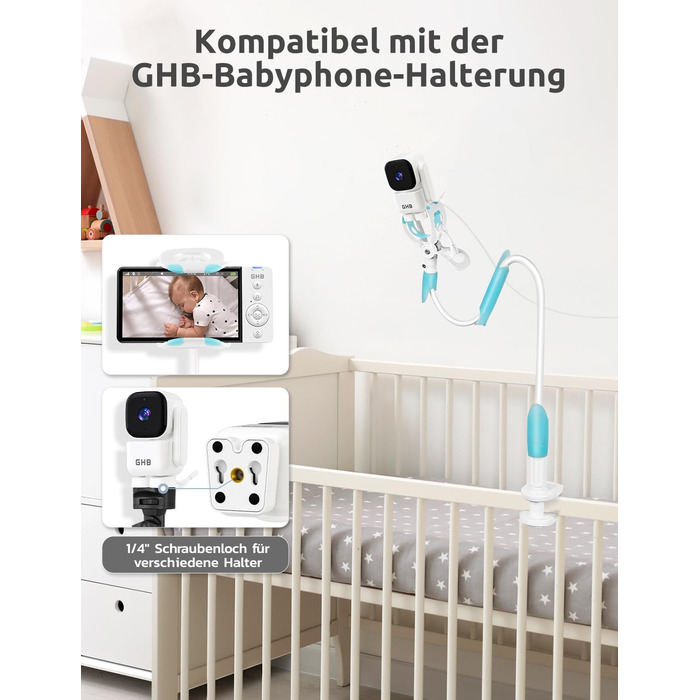 Дитячий відеоняня GHB з камерою, 5