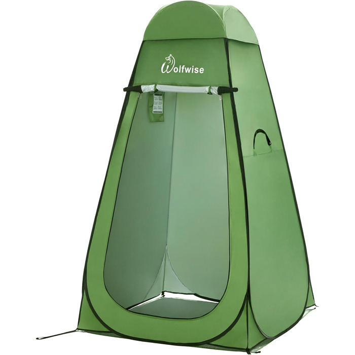 Portable Camping Shower Tent with UV Protection - Toilet Tent, Privacy Tent, Outdoor Toilet Shelter (Green, XL)