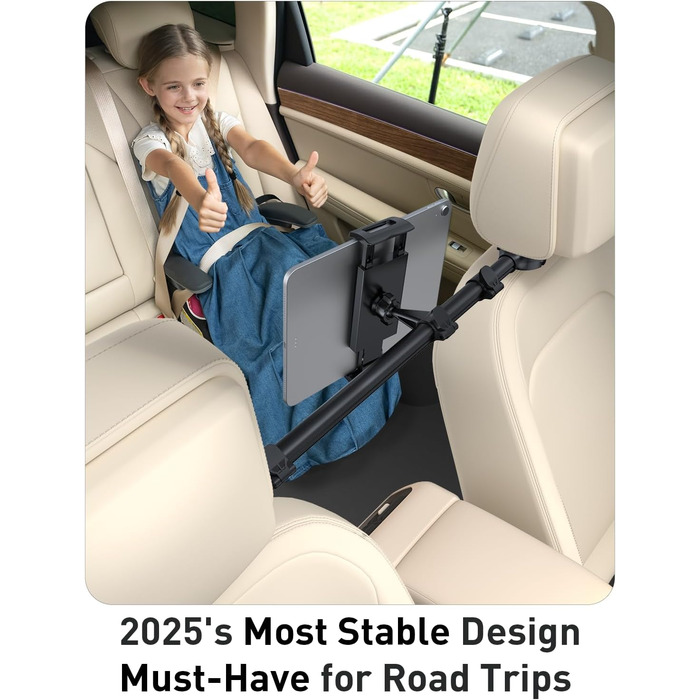 Тримач для планшета TRYONE в авто - регульований, універсальний, для iPad, Samsung Tab, Switch, телефонів (4.7-16.1 дюймів)