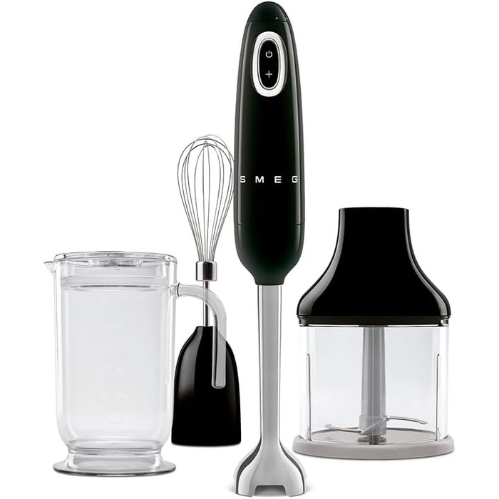 Блендер Smeg HBF03PBEU Stabmixer, пастельний чорний колір