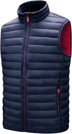 Чоловіча степкова жилетка, тепла зимова жилетка для чоловіків, жилетка з підкладкою, безрукавка, жилетка для чоловіків, великі розміри, bodywarmer, зимова жилетка для активного відпочинку, темно-синій колір