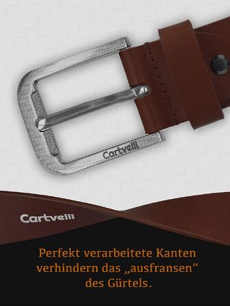 Шкіряний ремінь чоловічий Premium Made in Germany, натуральна шкіра, 40мм, коньячний коричневий, розмір 95 (з подарунковою коробкою)
