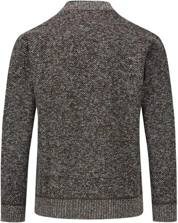 Чоловічий в'язаний кардиган Allthemen з V-подібним вирізом, з підкладкою та ґудзиками, велика в'язка, теплий перехідний жакет (4XL, Кофе)