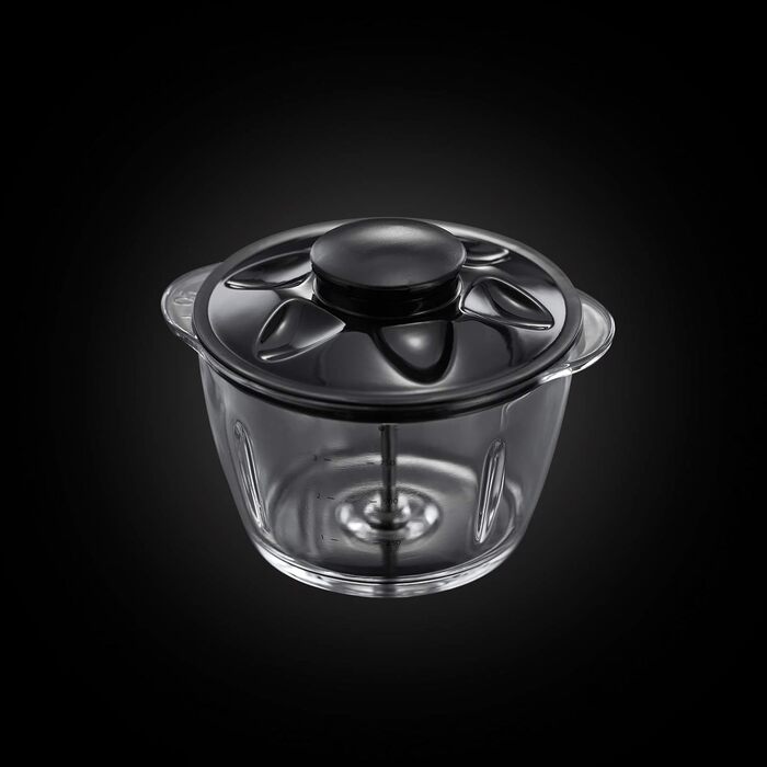 Russell Hobbs Mini Electric Chopper [Glass Bowl with Storage Lid] Desire Red (500ml, Vegetable Chopper, Mixer, Multi- & Universal Chopper for Vegetables, Fruit & Meat) 24660-56 Mini Chopper