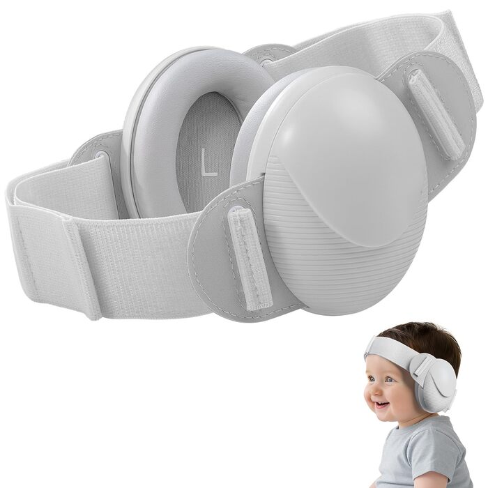 Навушники для захисту слуху дитини, сірі (0-48 місяців), сертифіковані CE та ANSI