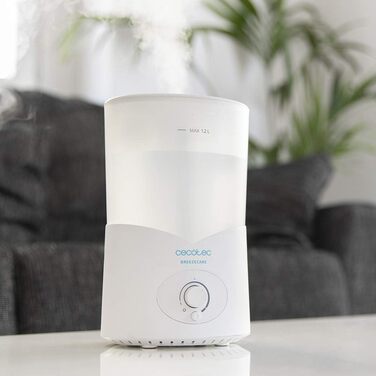 Зволожувач повітря Cecotec BreezeCare 4000 Connected: 6 л бак, 400 мл/год, Wi-Fi, сенсорне управління, плазма, 40 м², таймер 12 год, 30W (холодний) / 110W (гарячий)