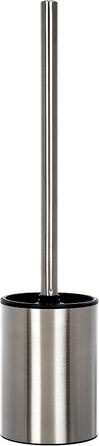 ТАТAY Щітка для унітазу з нержавіючої сталі з тримачем | Сучасний дизайн | Легкість у догляді | 9 x 9 x 37 см | Силіконова щітка