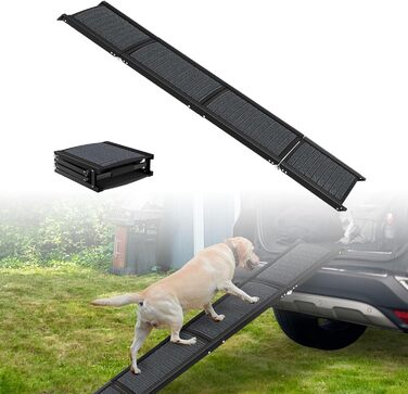 Рампа для собак Klappbare Hunderampe - легка та безпечна для авто та SUV, алюміній, 157x43 см, до 110 кг