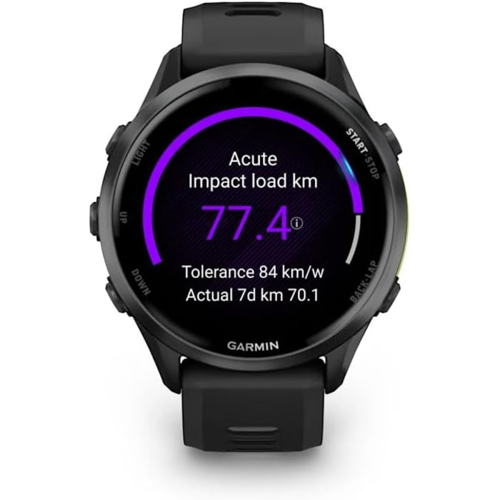Garmin Forerunner 970 Carbon Grey – Розумний годинник для бігу з Amoled-дисплеєм та ліхтариком | До 15 днів роботи від акумулятора