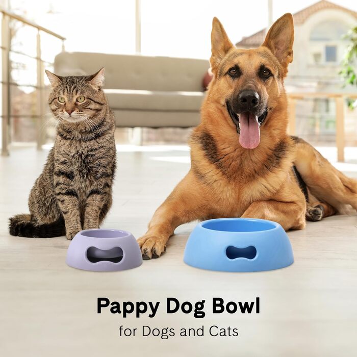 Миска для собак UNITED PETS Pappy, екологічна, зроблена в Італії, 1100 мл (Рожева, S)