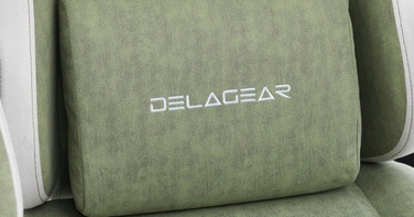 Ігрове крісло Delagear G 325, зелене, оббивка з тканини