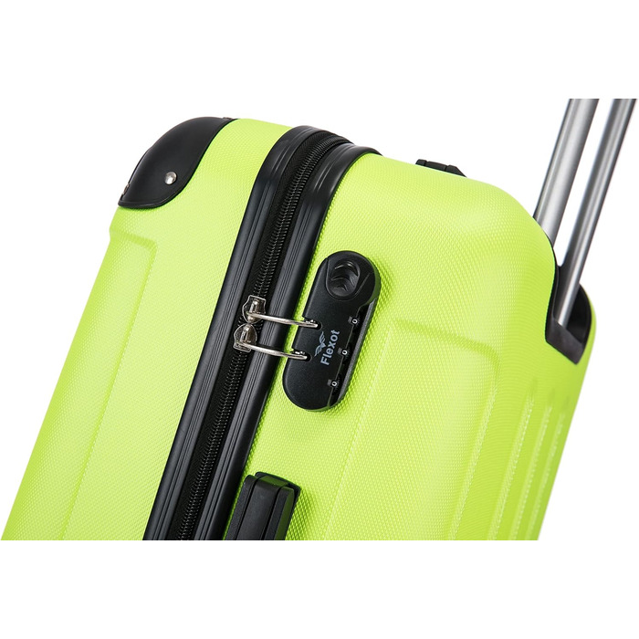 Набір валіз Flexot® F-2045 (3 шт.) з твіринговими колесами, ручна поклажа, 16 кольорів, бордовий кейс, валіза-троллей, набір валіз з твердим корпусом