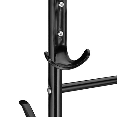 Relaxdays Black Wardrobe with Wheels