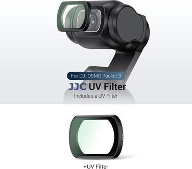 Набір магнітних фільтрів JJC 6в1 для DJI Osmo Pocket 3: ND8, ND16, ND32, ND64, ND256 та CPL поляризаційний фільтр для екшн-камери