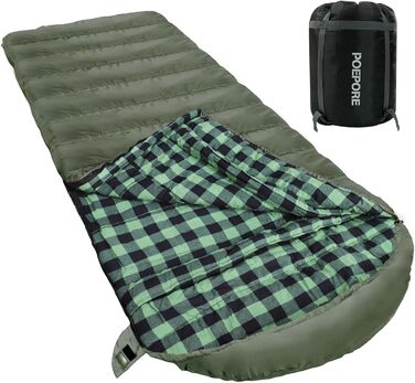 Сплячий мішок Outdoor Winter для дорослих, Extra Wide, 3-4 сезони, XXL, теплий бавовняний фланелевий спальний мішок для кемпінгу, піших прогулянок, пригод, 230*100 см, 0°C