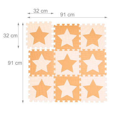 Relaxdays Puzzle Mat Stars