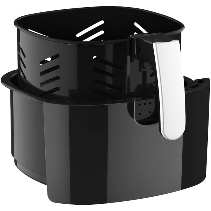 Аерофритюрниця VERTENZ Taste 50, 5 л, 1400 Вт, 8 програм, LED-екран, антипригарний кошик, без масла, чорна